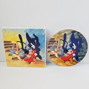 Disney Fantasia Sorcerer's Apprentice 50th Anniversary Collector's Plate w/ Box